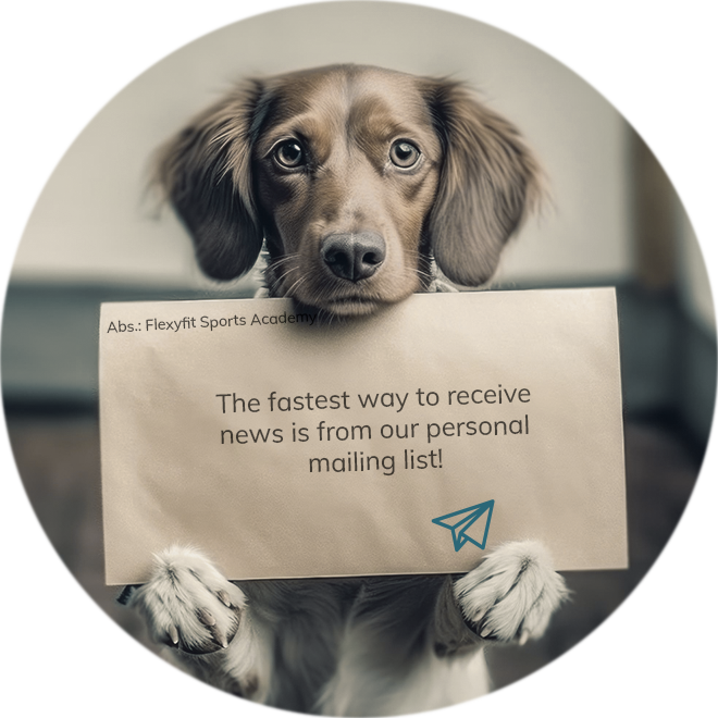 Kontaktformular Newsletter Hund mit Brief