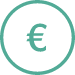 Graphic for your money a Euro sign